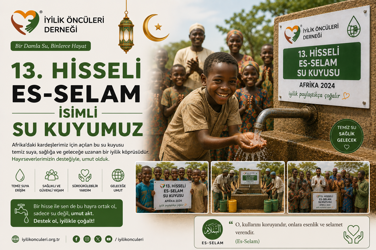 13. Hisseli ES-SELAM isimli su kuyumuz